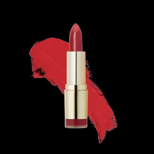 Bold fuchsia lipstick